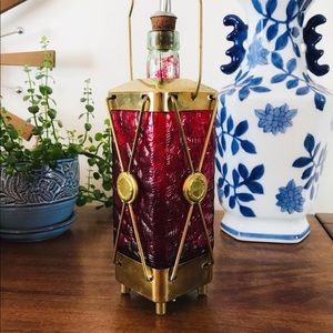 Lantern Music Box Decanter Vintage 70s